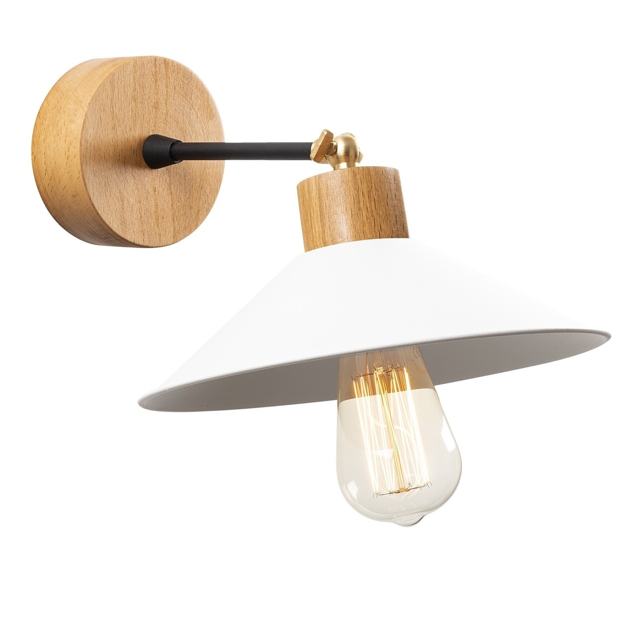 Aplica de perete Manavgat N-628, Noor, 20 x 30 cm, 1 x E27, 100W, alb - imagine 6